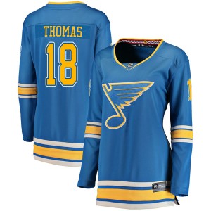 Robert Thomas St Louis Blues Adidas Primegreen Authentic NHL Hockey Jersey - Third Alternate / S/46