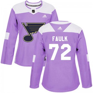 Justin Faulk St. Louis Blues Fanatics Authentic Autographed Blue Adidas  Authentic Jersey